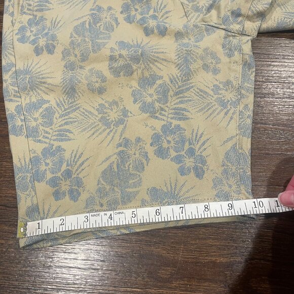 NWT Jachs NY Men's 31 Printed Stretch Chino 9" Bleecker Short Khaki Blue Floral - Picture 8 of 9
